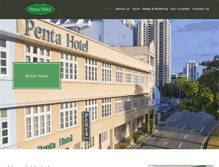 Tablet Screenshot of pentahotel.com.sg